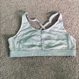 Grey Gymshark sports bra